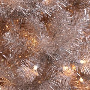 Puleo International 7.5ft. Pre-lit Rose Gold Tree alternate view