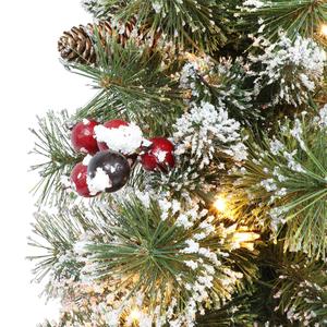 Puleo International 5ft. Pre-lit Potted Vancouver Pine Tree alternate view