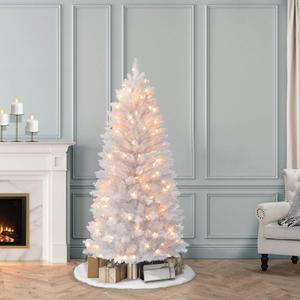 Puleo International 5ft. Pre-Lit Artificial Pine Christmas Tree alternate view