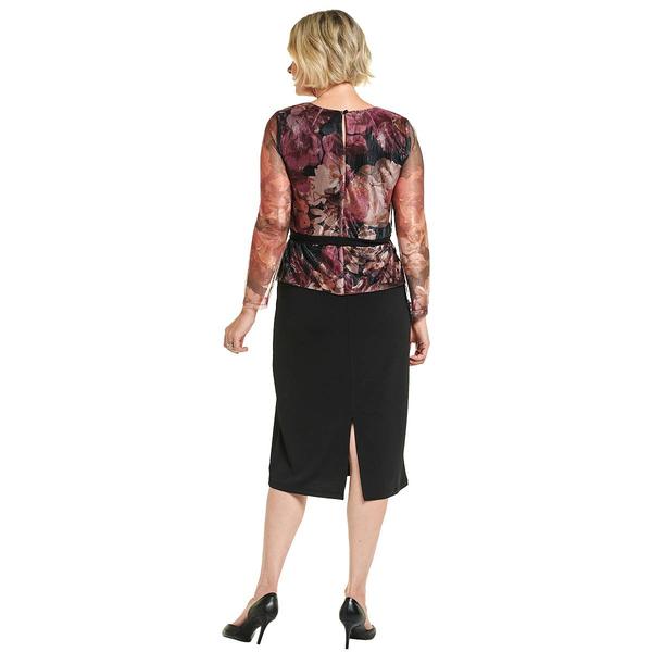 Womens Rabbit Rabbit Rabbit Long Sleeve Floral Midi Dress alternate view