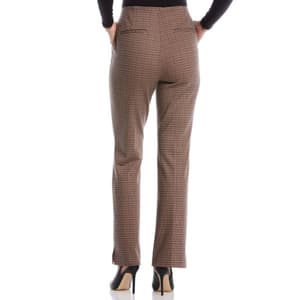 Womens Rafaella® Button Front Plaid Ponte Bootcut Dress Pants