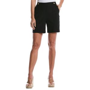 Womens Rafaella(R) Tab Waist Pintuck Bermuda Shorts alternate view