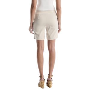 Womens Rafaella(R) Tab Waist Pintuck Shorts with Faux Pockets alternate view