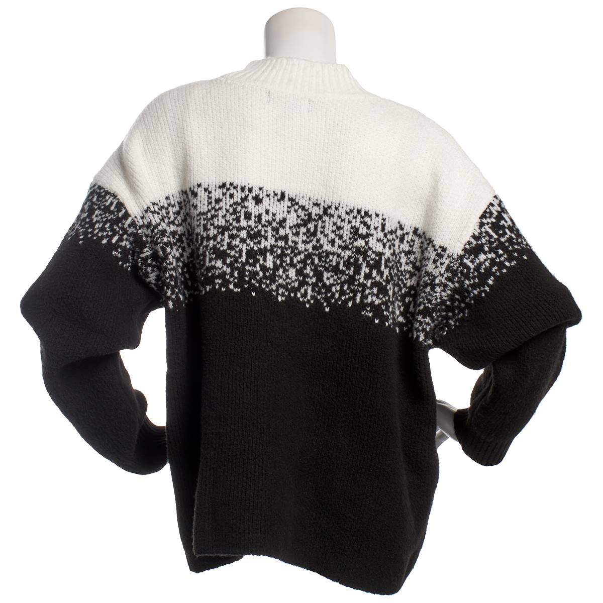 Womens Rafaella(R) Long Sleeve Ombre Mock Neck Sweater