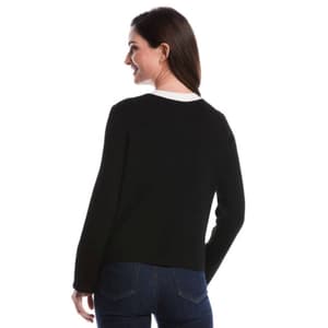 Womens Rafaella® Contrasting Placket Long Sleeve Cardigan