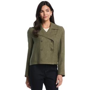 Womens Rafaella(R) Washer Crepe Cropped Trench Blazer alternate view