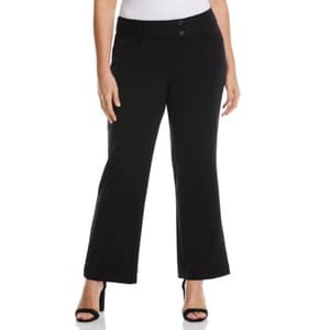 Plus Size Rafaella® Gaberdine Curvy Fit Bootcut Dress Pants