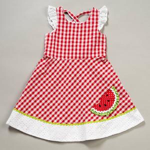 Girls (4-6x) Rare Editions Seersucker Eyelet Watermelon Dress