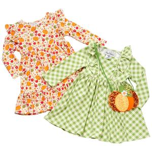 Toddler Girl Rare Editions 2pk. Long Sleeve Harvest Print Dresses