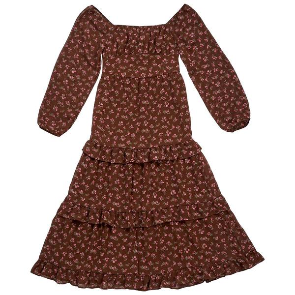 Girls (7-16) Rare Too Chiffon Ditsy Floral Maxi Dress alternate view