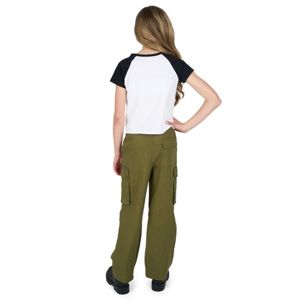 Girls (7-12) Tween Diva Off Road Raglan Tee with Cargo Pants alternate view