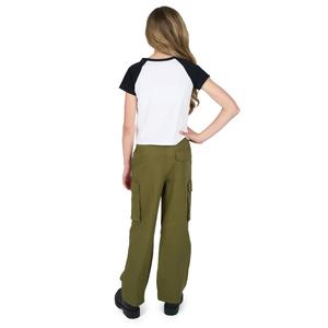 Girls (7-12) Tween Diva Off Road Raglan Tee with Cargo Pants alternate view