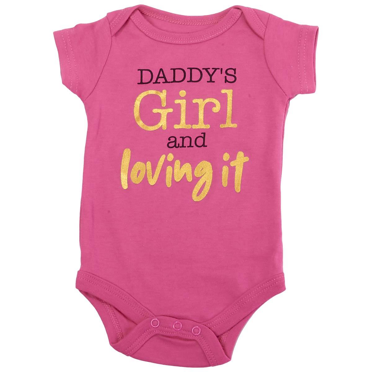 Baby Girl (3-9M) Babies With Attitude Daddys Girl Bodysuit
