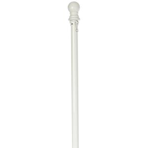 69 White Metal House Flag Pole
