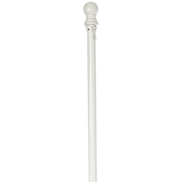 69 White Metal House Flag Pole