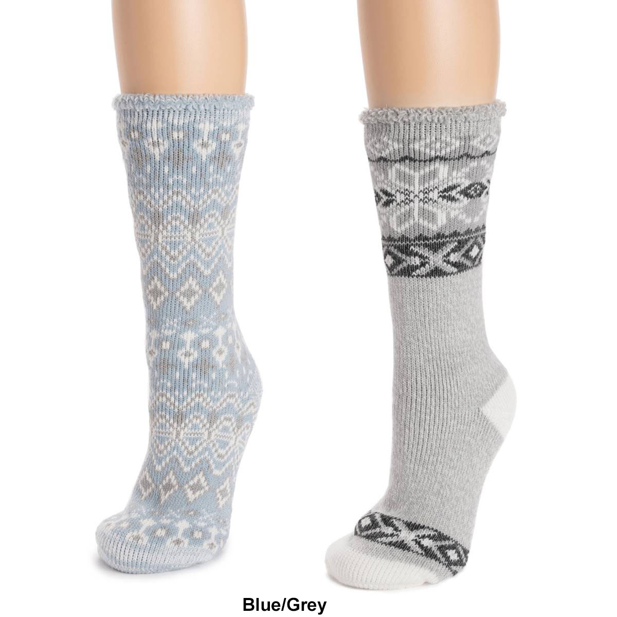 Womens MUK LUKS(R) 2pk. Tall Heat Retain Crew Socks