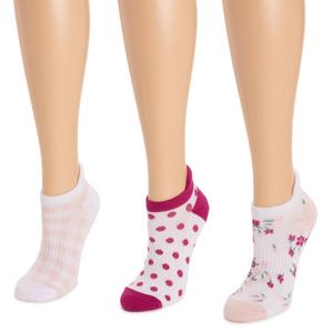 Womens MUK LUKS(R) 3pk. Compression Ankle Socks