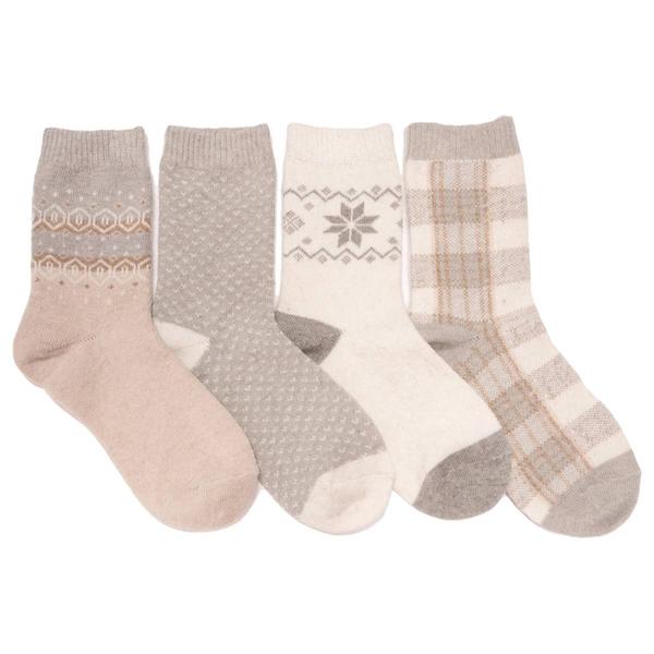 Womens Muk Luks(R) 4pk. Cozy Crew Boot Socks alternate view
