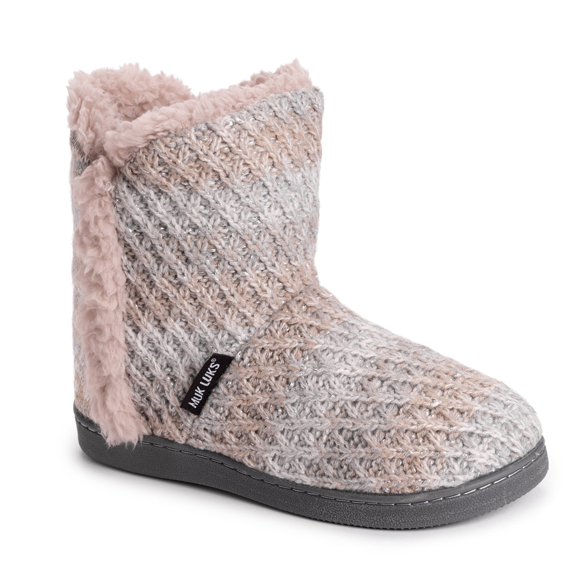 Womens MUK LUKS(R) Cheyenne Lug Bootie Slippers