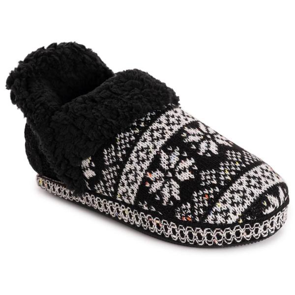 Womens MUK LUKS(R) Magdalena Slippers - Black Cable