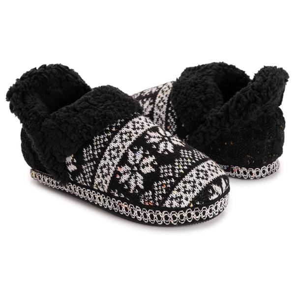 Womens MUK LUKS(R) Magdalena Slippers - Black Cable alternate view