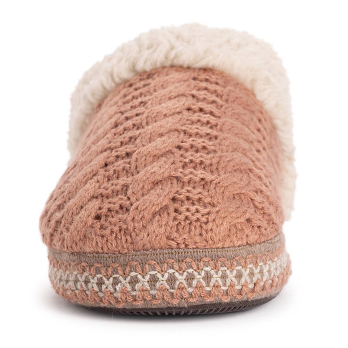 Womens MUK LUKS(R) Magdalena Ruched Cable Slippers
