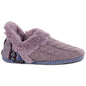 Womens MUK LUKS(R) Magdalena Ruched Cable Knit Slippers alternate view