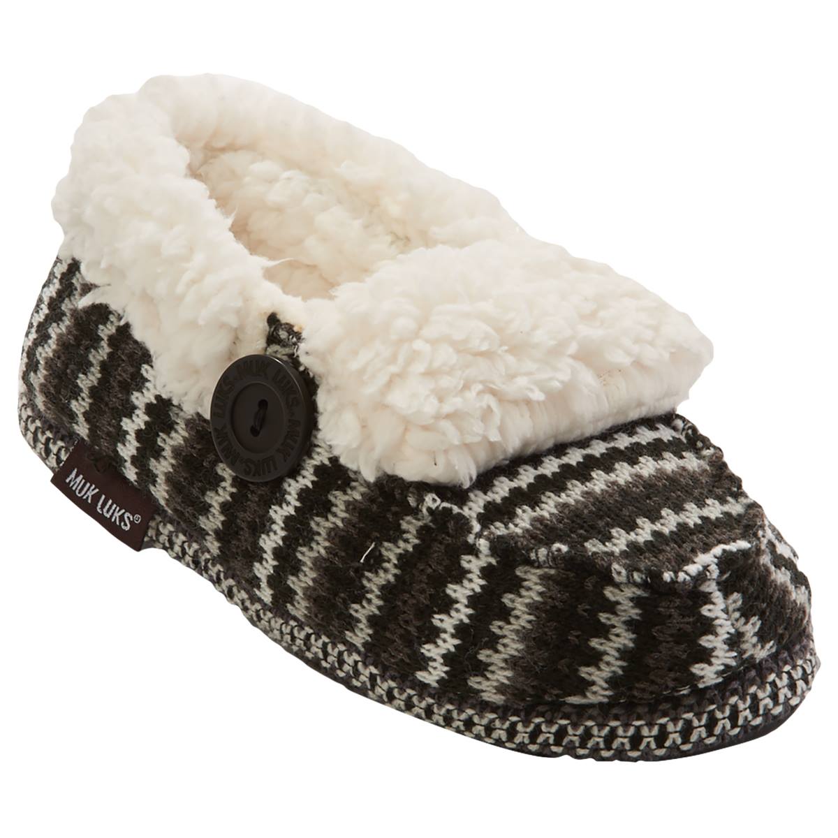 Womens MUK LUKS(R) Sequoia Moccasin Slippers - Black