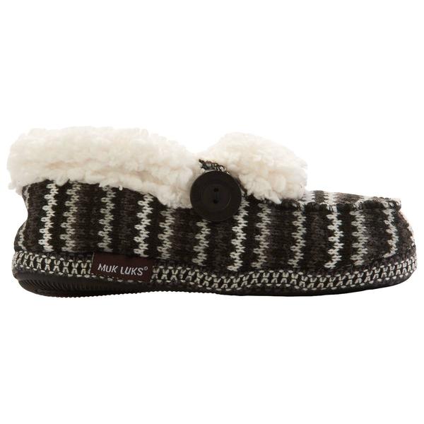 Womens MUK LUKS(R) Sequoia Moccasin Slippers - Black alternate view