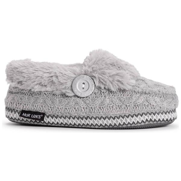 Womens MUK LUKS(R) Sequoia Moccasin Slippers - Medium Grey alternate view