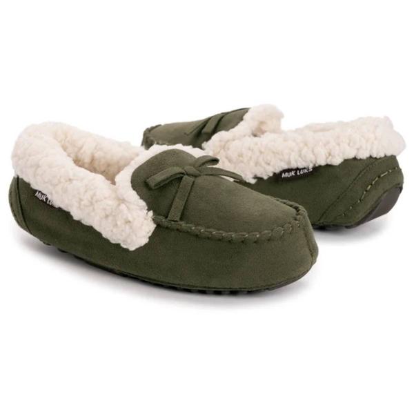 Womens MUK LUKS(R) Jayla Poly Suede Moccasin Slippers alternate view