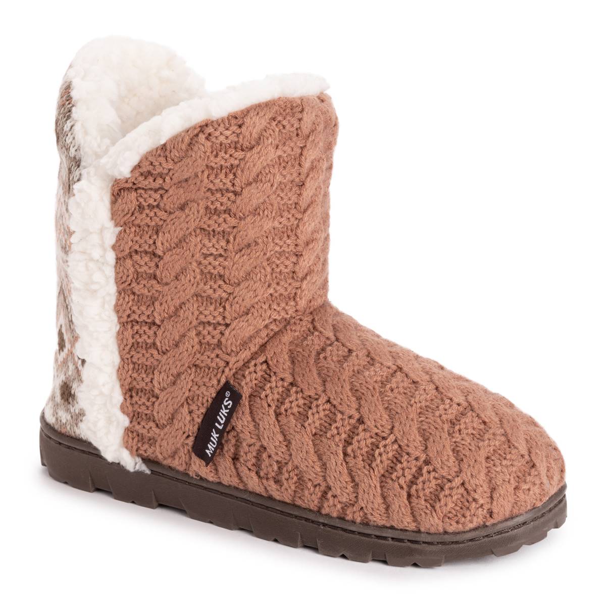 Womens MUK LUKS(R) Cheyenne Ankle Boot Slippers