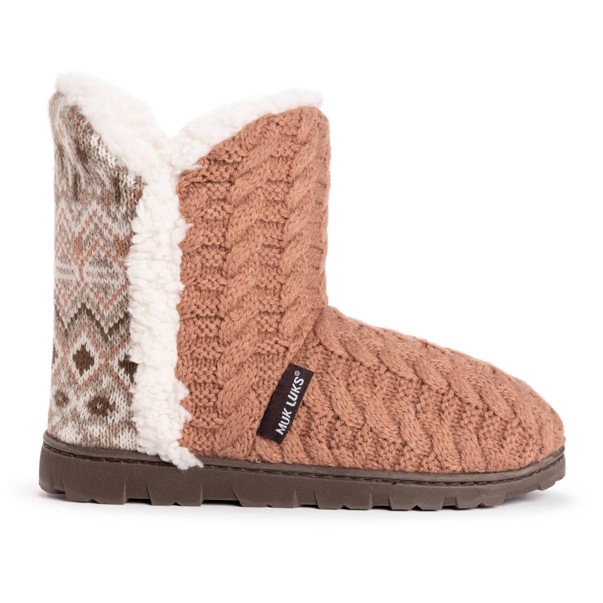 Womens MUK LUKS(R) Cheyenne Ankle Boot Slippers