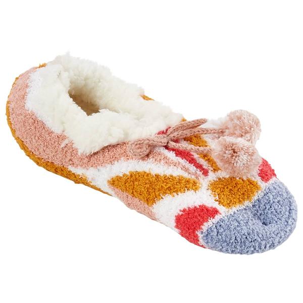 Womens MUK LUKS(R) Cozy Ballerina Slippers - Yellow Pink