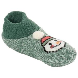 Womens MUK LUKS(R) Cozy Snowman Slipper Socks