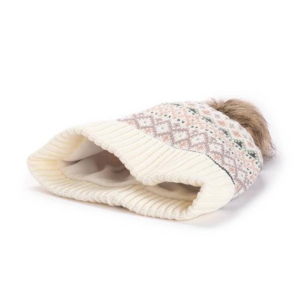 Womens MUK LUKS(R) Wool Blend Cuff Beanie - Sage alternate view