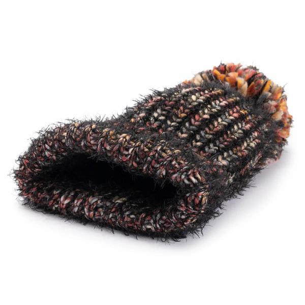 Womens MUK LUKS(R) Chunky Space Dye Eyelash Beanie - Ebony alternate view