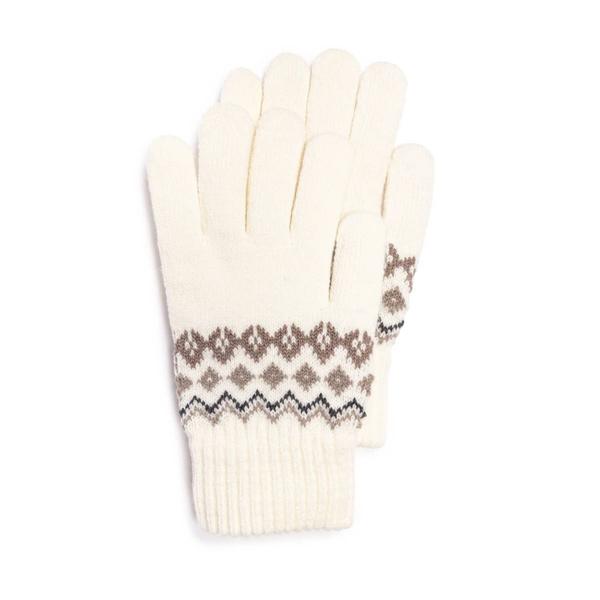 Womens MUK LUKS(R) Wool Blend Gloves - Ivory