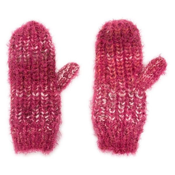 Womens MUK LUKS(R) Chunky Space Dye Eyelash Mitten - Berry alternate view