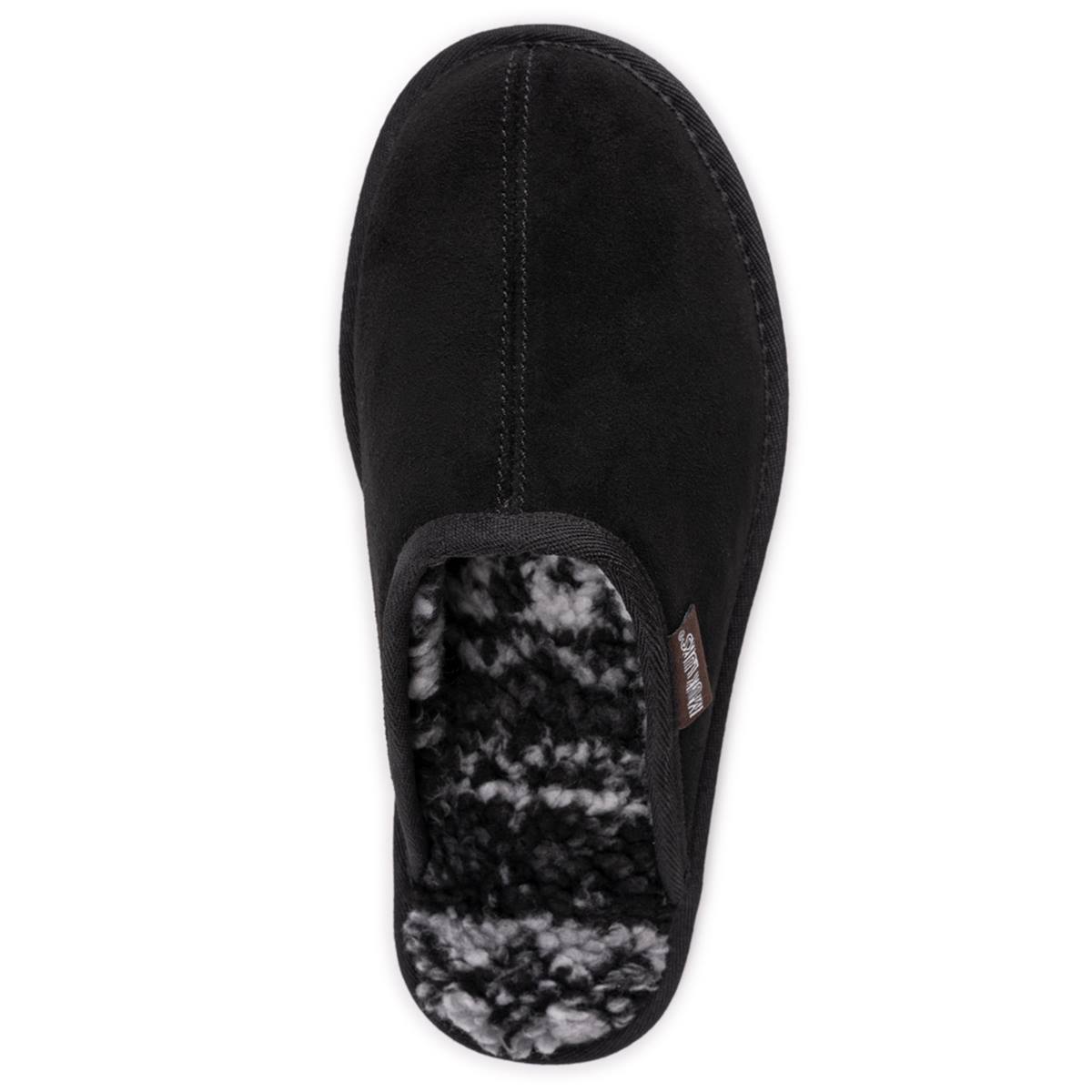 Mens MUK LUKS(R) Berber Suede Scuff Slippers