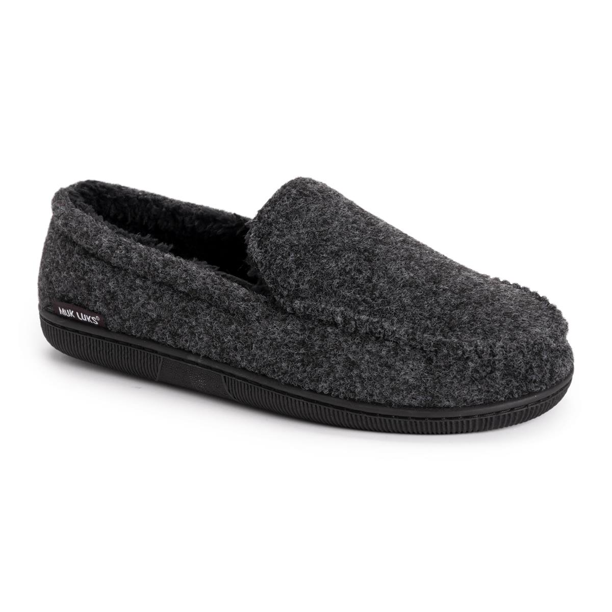 Mens MUK LUKS(R) Faux Wool Moccasin Slippers