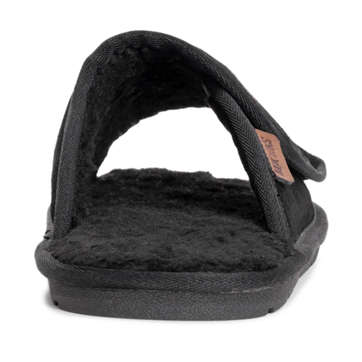 Mens MUK LUKS(R) Leather Goods Topher Open Toe Slippers