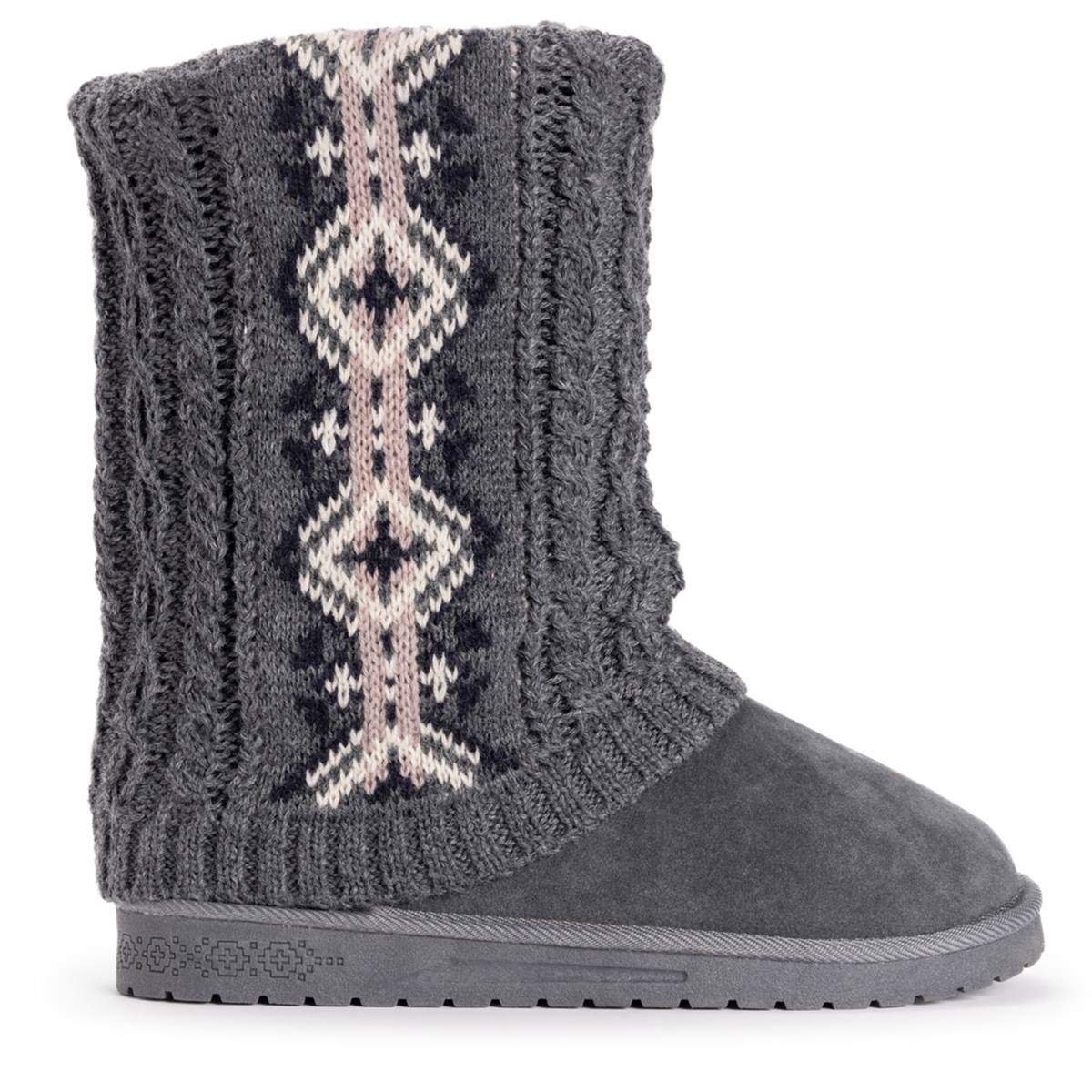 Womens Essentials By MUK LUKS(R) Cheryl Fair Isle Ankle Boots