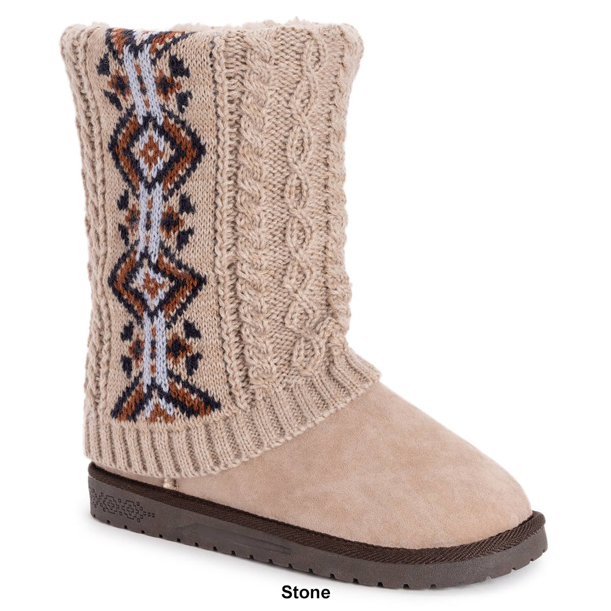 Womens Essentials By MUK LUKS(R) Cheryl Fair Isle Ankle Boots