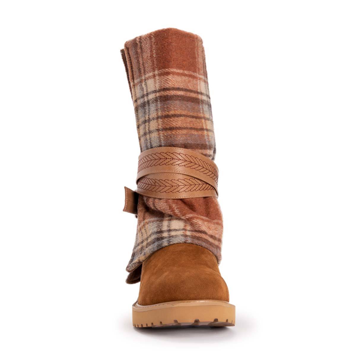 Womens MUK LUKS(R) Slope Nikki Plaid Mid Calf Boots