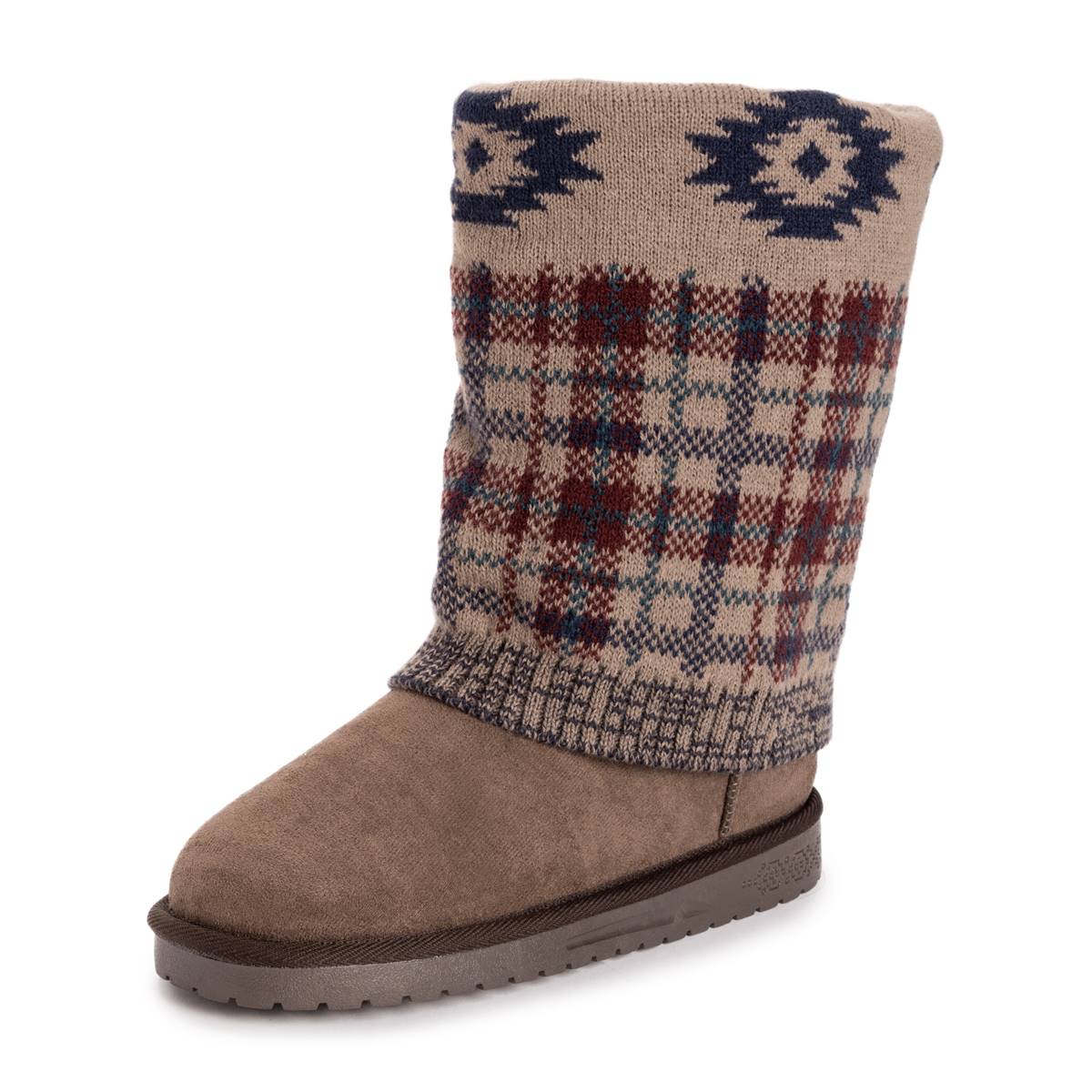 Womens Essentials By MUK LUKS(R) Cheryl Plaid Slipper Boots