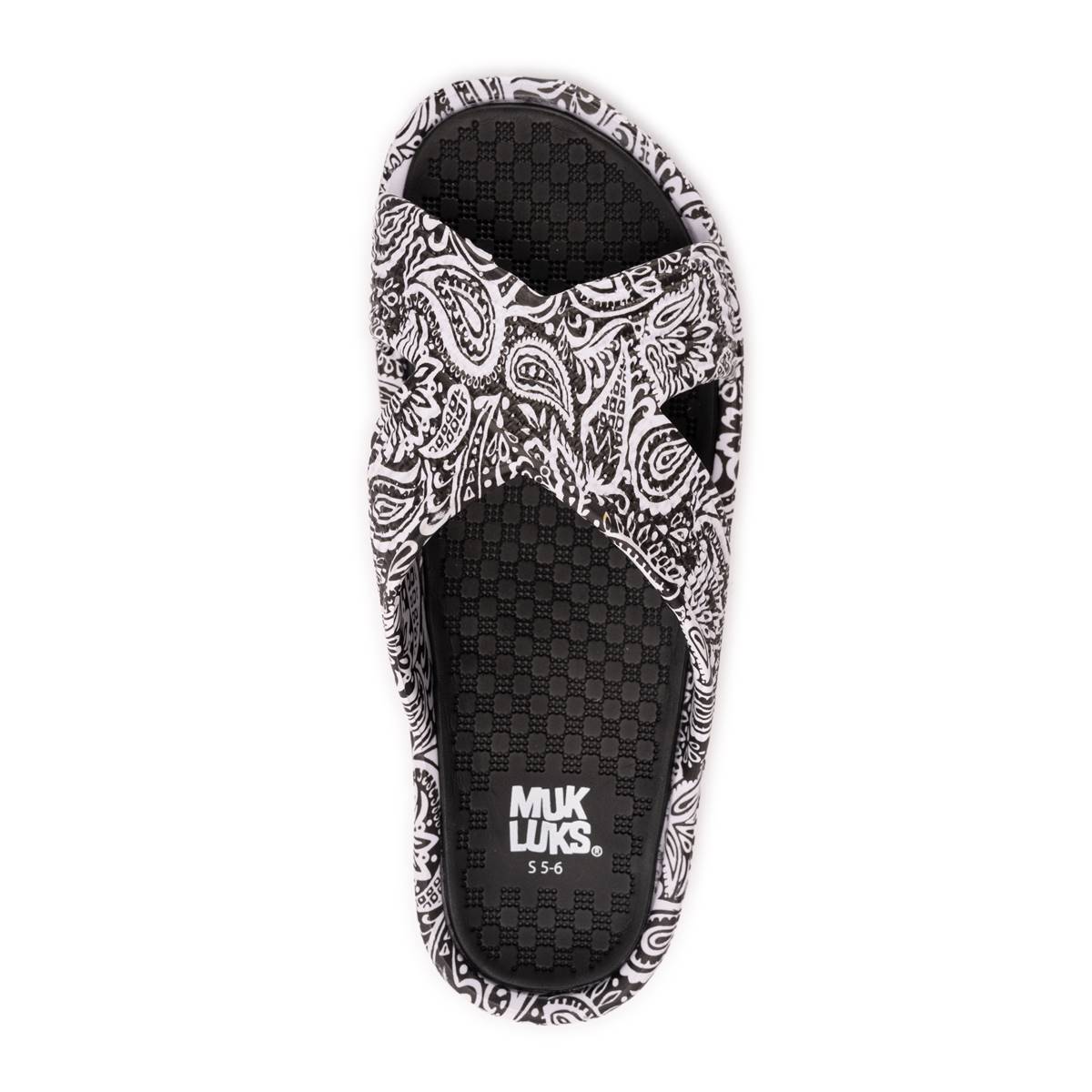 Womens MUK LUKS(R) Spa Day Paisley Slide Sandals