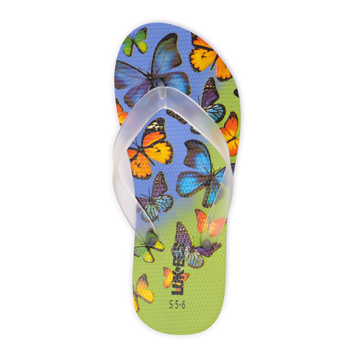 Womens MUK LUKS(R) Poppy Paloma Butterfly Flip Flops