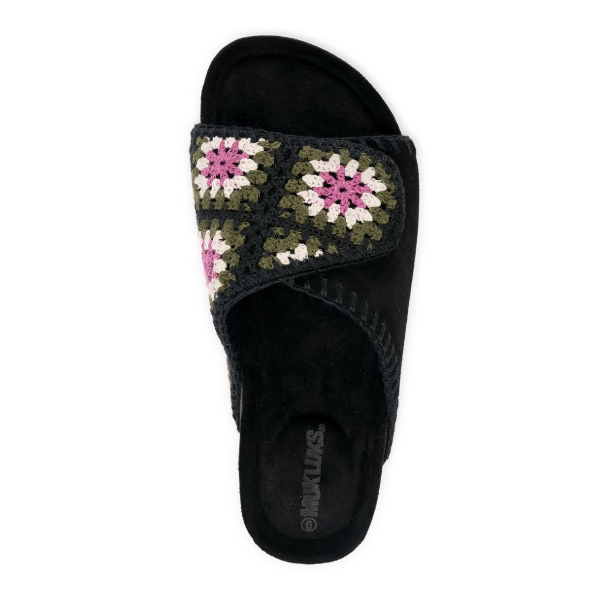 Womens MUK LUKS(R) Gigi Crochet Slide Sandals