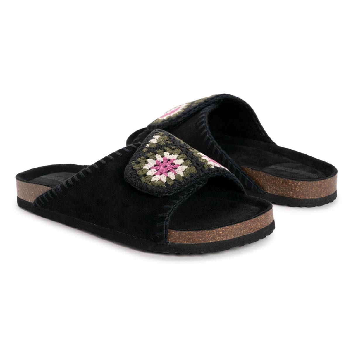 Womens MUK LUKS(R) Gigi Crochet Slide Sandals